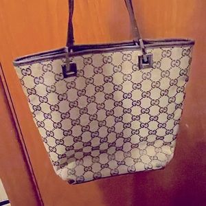 Vintage Gucci GG Mini Canvas Tote